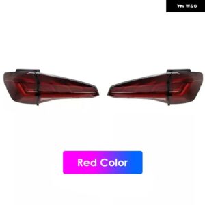 テールライト 発生のペアビュイック GL8 2016-2018 ブレーキ流れる水プラグアンドプレイテールランプ テールライト - Red Color