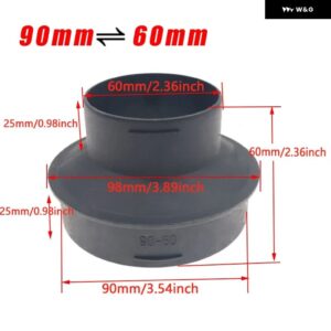 42/60/75/90MM 車用ヒーターダクトレデューサーホース チューブ コネクタ EBERSPACHER WEBASTO ヒーターダクト パイプ ジョイナーコネクタ - 60 90 Adapter