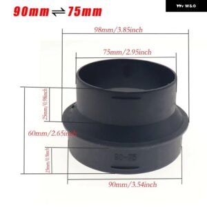 42/60/75/90MM 車用ヒーターダクトレデューサーホース チューブ コネクタ EBERSPACHER WEBASTO ヒーターダクト パイプ ジョイナーコネクタ - 75 90 Adapter