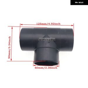 42MM/60MM/75MM/90MM パーキング ヒーター排気T パイプ コネクタ エアベント ダクト アウトレット パーツ EBERSPACHER WEBASTO - 60mm 2