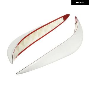 31CM 円弧型 汎用 ゴム製 車 バンパー コーナー プロテクター ステッカー ガード バッファー トリム モールディング 傷防止 ストリップ - arc-shaped white