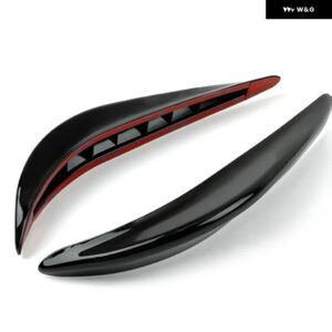 31CM 円弧型 汎用 ゴム製 車 バンパー コーナー プロテクター ステッカー ガード バッファー トリム モールディング 傷防止 ストリップ - arc-shaped black