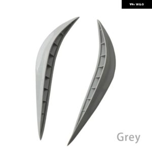 31CM 円弧型 汎用 ゴム製 車 バンパー コーナー プロテクター ステッカー ガード バッファー トリム モールディング 傷防止 ストリップ - arc-shaped grey