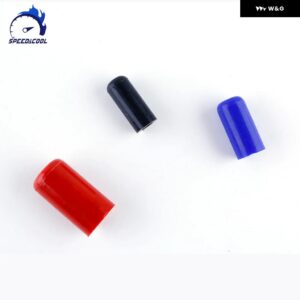 2個入りシリコンゴムカバー 水栓真空プラグブロックエアアウトレット4MM 6MM 8MM 10MM 12MM 19MM - Black ID 4mm-H25mm