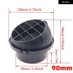 42/60/75/90MM 車用ヒーターダクト パイプ ジョイナーコネクタ ヒーターダクトレデューサーホース チューブ コネクタ EBERSPACHER WEBASTO - 90mm