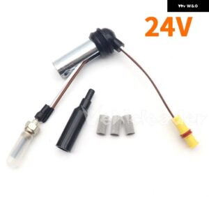 12V/24V 車用ヒーター グロープラグ エア パーキング ヒーターキット ストレーナー+グロープラグ+レンチ 252070011100 252069011300 車 トラック VAN ボート - 24V Assembly D