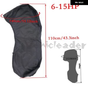 420D 0-350HP 船外機カバー ボートモーター 防水 傷防止 カバー エンジン UV防止 ブラック 船外機カバー - 6-15hp