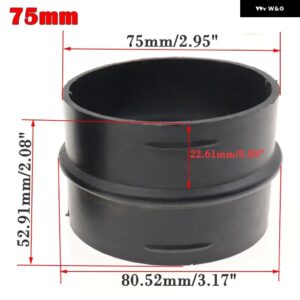 42/60/75/90MM 車用ヒーターダクト レデューサー ホース チューブ L型コネクタ ヒーターダクト パイプ ジョイナー コネクタWEBATO EBERSPACHER - 75Short connector