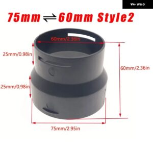 42/60/75/90MM 車用ヒーターダクト レデューサー ホース チューブ L型コネクタ ヒーターダクト パイプ ジョイナー コネクタWEBATO EBERSPACHER - 60 75 Adapter B