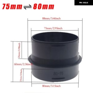 42/60/75/90MM 車用ヒーターダクト レデューサー ホース チューブ L型コネクタ ヒーターダクト パイプ ジョイナー コネクタWEBATO EBERSPACHER - 75 80 Adapter
