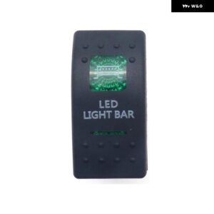 12V/24V スポットライト 車 ボート キャラバン ロッカースイッチ 防水 デュアル グリーン LED ライトバー SPST ロッカー リバース リアライトスイッチ - LED Light Bar