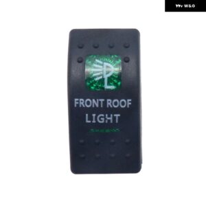 12V/24V スポットライト 車 ボート キャラバン ロッカースイッチ 防水 デュアル グリーン LED ライトバー SPST ロッカー リバース リアライトスイッチ - FRONT ROOF LIGHT
