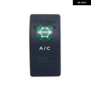 12V/24V スポットライト 車 ボート キャラバン ロッカースイッチ 防水 デュアル グリーン LED ライトバー SPST ロッカー リバース リアライトスイッチ - A C