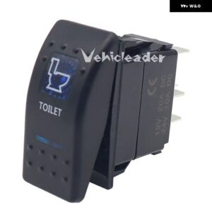 12V 24V 車 ボート キャラバン ロッカースイッチ 防水 トグルスイッチ バー スタイル ブルー トグルロッカー リバース リアライトスイッチ - TOILET