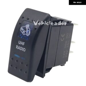 12V 24V 車 ボート キャラバン ロッカースイッチ 防水 トグルスイッチ バー スタイル ブルー トグルロッカー リバース リアライトスイッチ - UHF RADIO