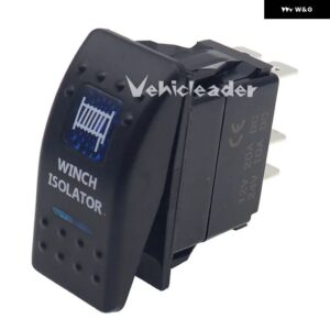 12V 24V 車 ボート キャラバン ロッカースイッチ 防水 トグルスイッチ バー スタイル ブルー トグルロッカー リバース リアライトスイッチ - WINCH ISOLATOR