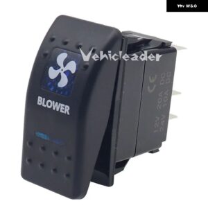 1PCS 12V / 24V 5ピンマリンスイッチSPSTオンオフカースイッチボート トラック ライトデュアルイルミネーションブルーLED 防水 付き - BLOWER