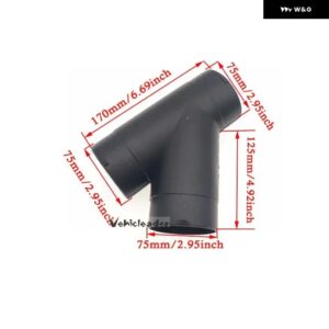 42MM/90MM/60MM/75MM エアベント ダクト T Y L ピース エルボ パイプ アウトレット 排気コネクタ ジョイナー WEBASTO ディーゼル パーキング ヒーター - 75mm