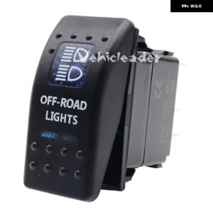 1PCS 12V 24V 5ピンマリンスイッチカースイッチボート トラック ライトデュアルライト付きブルーLED ライトバー 防水 - OFF-ROAD LIGHTS