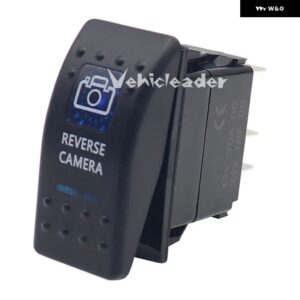 1PCS 12V 24V 5ピンマリンスイッチカースイッチボート トラック ライトデュアルライト付きブルーLED ライトバー 防水 - Reverse camera