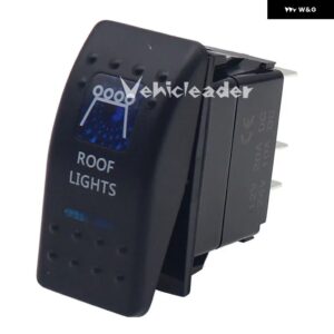 1PCS 12V 24V 5ピンマリンスイッチカースイッチボート トラック ライトデュアルライト付きブルーLED ライトバー 防水 - ROOF LIGHTS