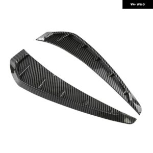 35CMペア 車フェンダー サイド エアベント カバー トリム 改良カーボン ブラックフェンダーサイドギル 汎用 エアベント 装飾 スティック - 7014 carbon