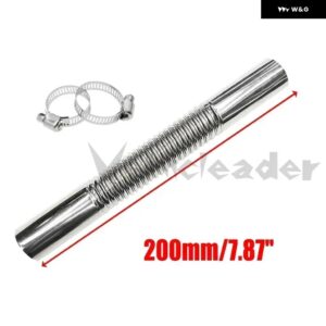 15CM/20CM 車用エア パーキング ヒーターマフラー 2クランプ 燃料タンク排気ホース チューブ エルボコネクタ ディーゼルヒーター - 200mm