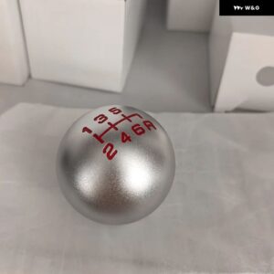 5/6速マットボールシェイプアルミ シフト ギアノブ ホンダ シビック シティFD2 FN2 EP3 TYPE R DC2 DC5 シフト ノブM10*1.5 - 6 Speed Silver