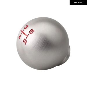 5/6速マットボールシェイプアルミ シフト ギアノブ ホンダ シビック シティFD2 FN2 EP3 TYPE R DC2 DC5 シフト ノブM10*1.5 - 5 Speed Silver