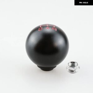 5/6速マットボールシェイプアルミ シフト ギアノブ ホンダ シビック シティFD2 FN2 EP3 TYPE R DC2 DC5 シフト ノブM10*1.5 - 5 Speed Black