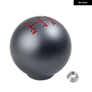 5/6速マットボールシェイプアルミ シフト ギアノブ ホンダ シビック シティFD2 FN2 EP3 TYPE R DC2 DC5 シフト ノブM10*1.5 - 5 speed Titanium