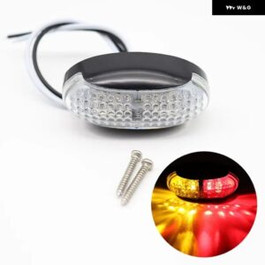2個 12V/24V 汎用 LED 車 トレーラー トラック サイドマーカー インジケーター ライト トラック ランプ アンバー レッド/レッド/ アンバー /ホワイト - 2pcs Amber and Red