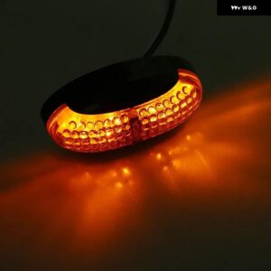 2個 12V/24V 汎用 LED 車 トレーラー トラック サイドマーカー インジケーター ライト トラック ランプ アンバー レッド/レッド/ アンバー /ホワイト - 2pcs Amber