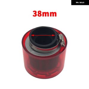 32/35/38/42/48-50MMベンドエルボ/ストレート オートバイ バイク オートバイ バイク エア フィルター クリーナー 50CC-250CC ATVピットダート オートバイ バ - Red Stright 38 mm