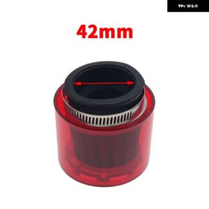 32/35/38/42/48-50MMベンドエルボ/ストレート オートバイ バイク オートバイ バイク エア フィルター クリーナー 50CC-250CC ATVピットダート オートバイ バ - Red Stright 42 mm