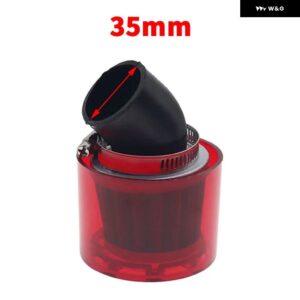 32/35/38/42/48-50MMベンドエルボ/ストレート オートバイ バイク オートバイ バイク エア フィルター クリーナー 50CC-250CC ATVピットダート オートバイ バ - Red Bent 35 mm