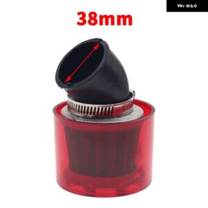 32/35/38/42/48-50MMベンドエルボ/ストレート オートバイ バイク オートバイ バイク エア フィルター クリーナー 50CC-250CC ATVピットダート オートバイ バ - Red Bent 38 mm