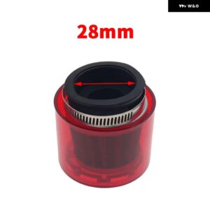 32/35/38/42/48-50MMベンドエルボ/ストレート オートバイ バイク オートバイ バイク エア フィルター クリーナー 50CC-250CC ATVピットダート オートバイ バ - Red Stright 28 mm