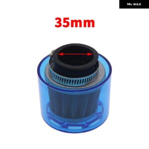 32/35/38/42/48-50MMベンドエルボ/ストレート オートバイ バイク オートバイ バイク エア フィルター クリーナー 50CC-250CC ATVピットダート オートバイ バ - Blue Stright 35 mm
