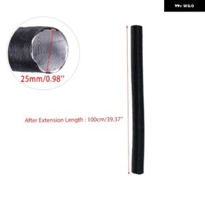 25/42/60/76/90MM 吸気口排気口ストレッチコルゲートホース パイプ フレキシブル燃焼WEBASTO EBERSPACHERオートヒーター - 100cmx2.5cm(LxID)
