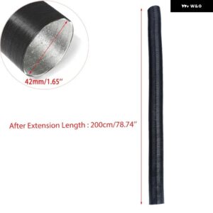 25/42/60/76/90MM 吸気口排気口ストレッチコルゲートホース パイプ フレキシブル燃焼WEBASTO EBERSPACHERオートヒーター - 200cmx4.2cm(LxID)