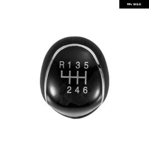 5/6速カーレザー ギア シフト ノブ フォード モンデ??オ4 MK4 フォーカス S-MAX C-MAXクーガギャラクシー シフター レバー アームヘッドボールカーアクセス - 6 Speed Black