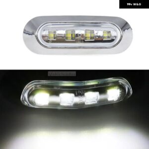12V/24V 9 LED トラック 防水 サイド マーカーライト サイドライトウィンカーライトバンキャラバン トラック トレーラークリアランスライト - Small Size White