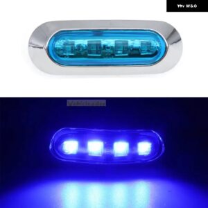 12V/24V 9 LED トラック 防水 サイド マーカーライト サイドライトウィンカーライトバンキャラバン トラック トレーラークリアランスライト - Small Size Blue