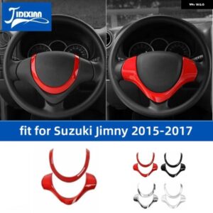 スズキ ABS 車内ステアリングホイール 装飾 カバー ジムニー 2015 2016 2017 カーアクセサリースタイリング カスタムパーツ アク