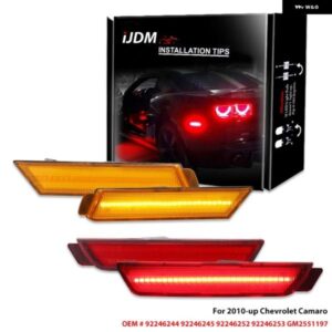 シボレー フロント/アンプリアサイドマーカー ランプ アンバー/ホワイトレッド 2010-2015 カマロ フロントバンパー LED フェンダー/
