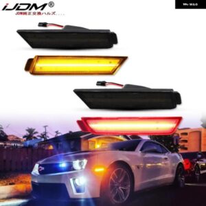 シボレー アンバー/レッドフロント/リアバンパー フル LED サイドマーカー ライト キット カマロ OEM ウィンカーライト /ドライビングラ