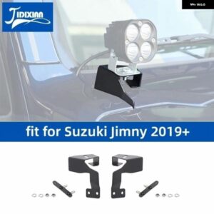 スズキ ジムニー 2019-24 A ピラー LED ワークライト ランプ ホルダーマウント ブラケット アクセサリー カスタムパーツ アクセサリ