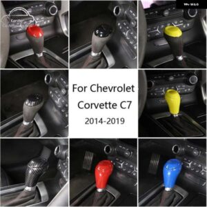 シボレー コルベット C7 2014-2019 ABS カーボン車内シフトノブカバー 装飾 ステッカー カーアクセサリー カスタムパーツ アクセサ