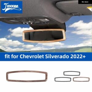 シボレー シルバラード 2022 2023 2024 車内バックミラー 装飾 リングカバー アクセサリー カスタムパーツ アクセサリー 交換用部品